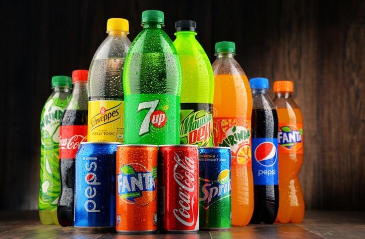 Assorted cold soft drinks available at BBQOMBOY